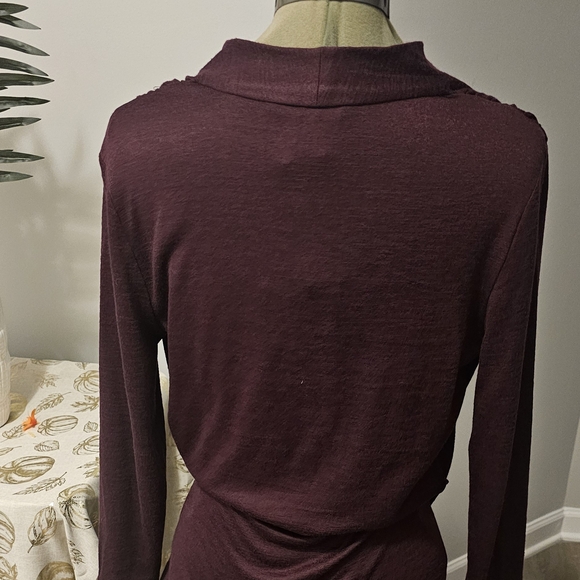 NWT 41 Hawthorn  Long Sleeve Rich Burgundy Top Sz. M - Picture 5 of 15